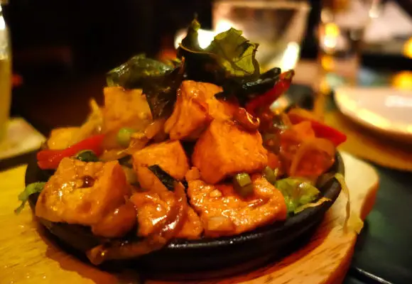Fish Vegetable Sizzling Platter
