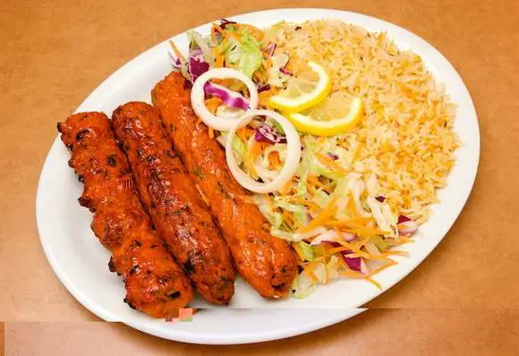 Easy Mexican Rice with Kabab