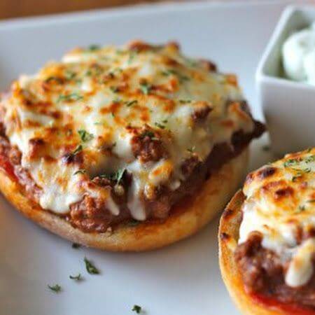 Open Cheese Burger