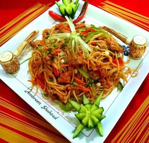 Spicy Chicken Fajita Noodles