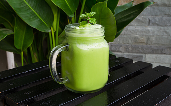 Green Smoothie with Coffee