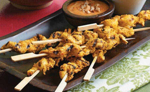 Chicken Satay With Peanut Butter Sauce​